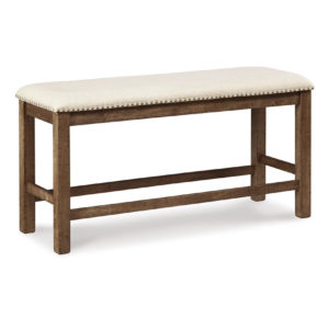 Moriville Counter Height Upholstered Dining Bench